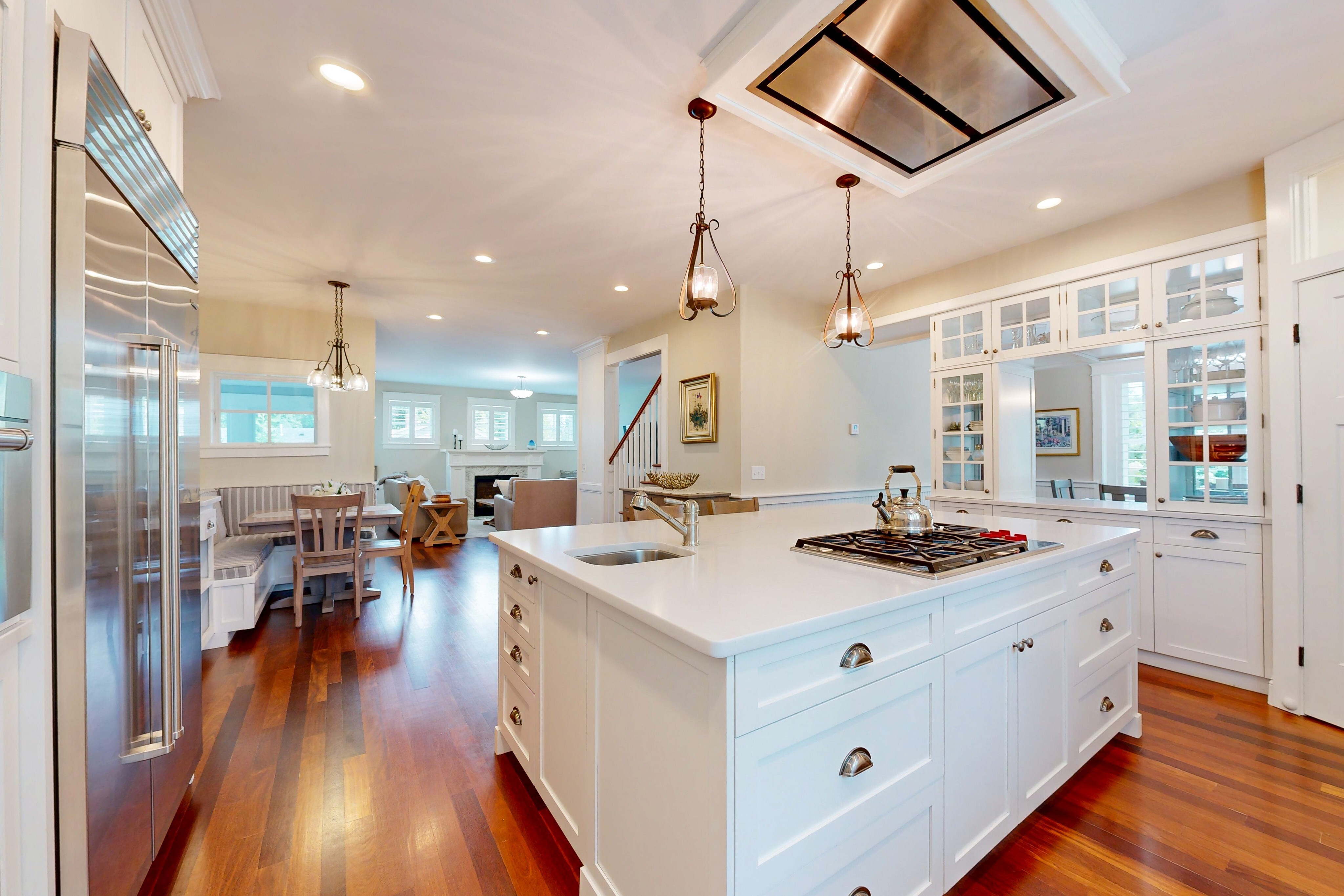 Chef's kitchen with oversized island
